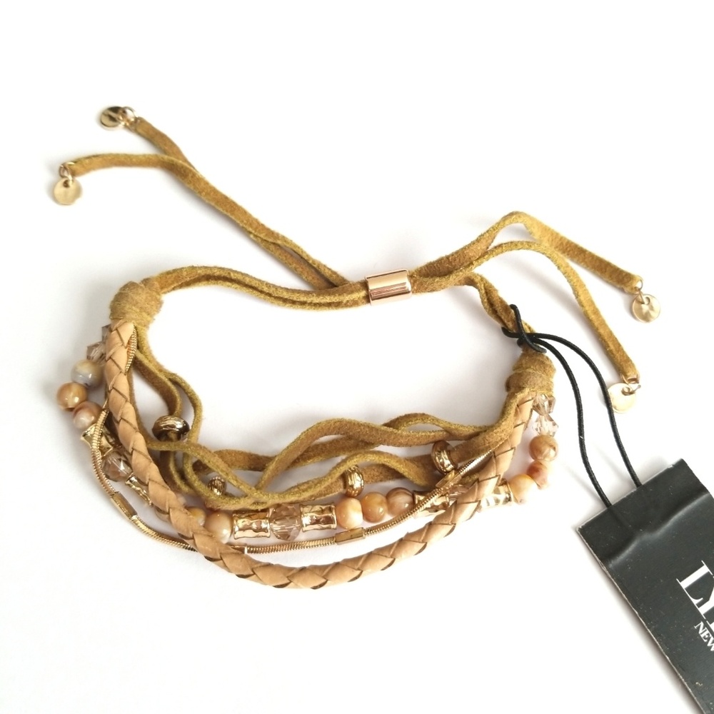 Anthropologie Lydell NYC Leather Bracelet